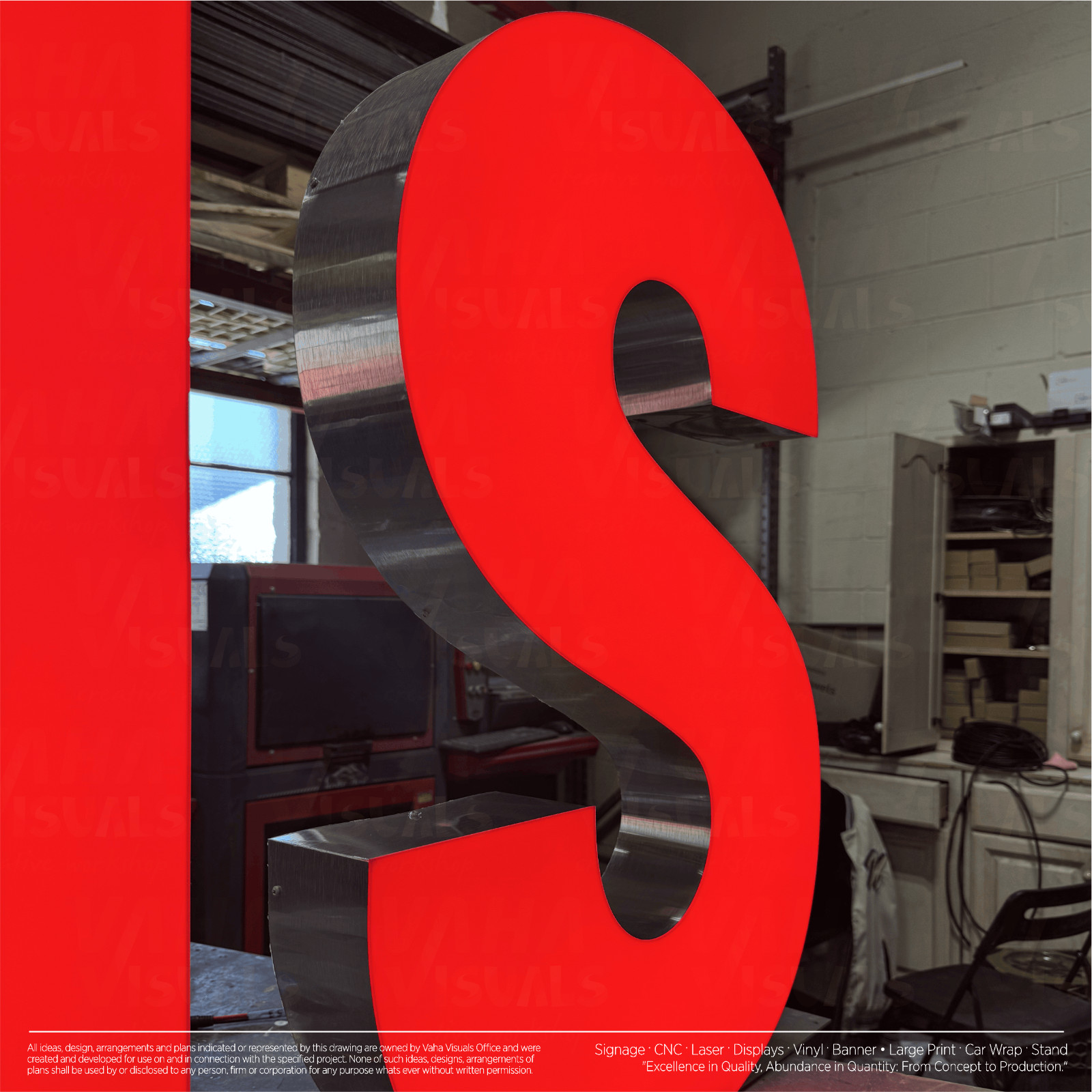 Custom 3D Channel Letters Sign LED Frontlit Storefront & Indoor/Outdoor Signage