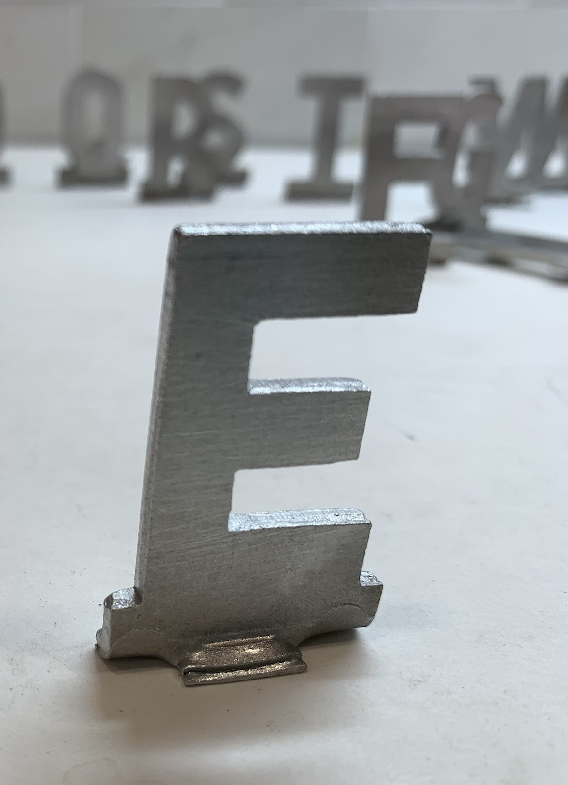A-Z & Dun-Mor Mailbox Track Letters Aluminum Vtg You Choose Name Initials Metal