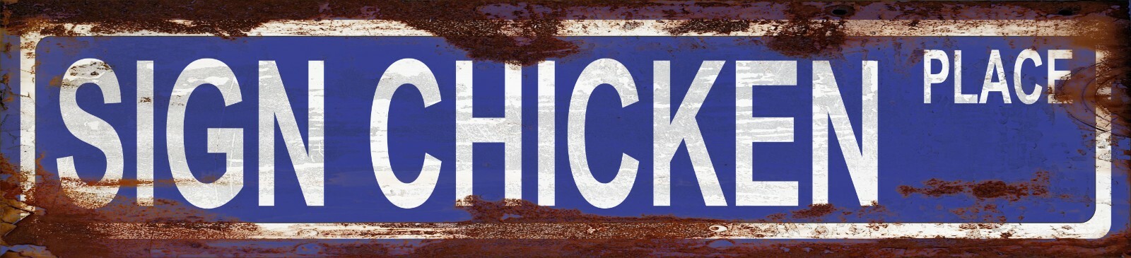 Custom Personalized Street Signs, garage sign, road sign, RUSTY VINTAGE LOOK new