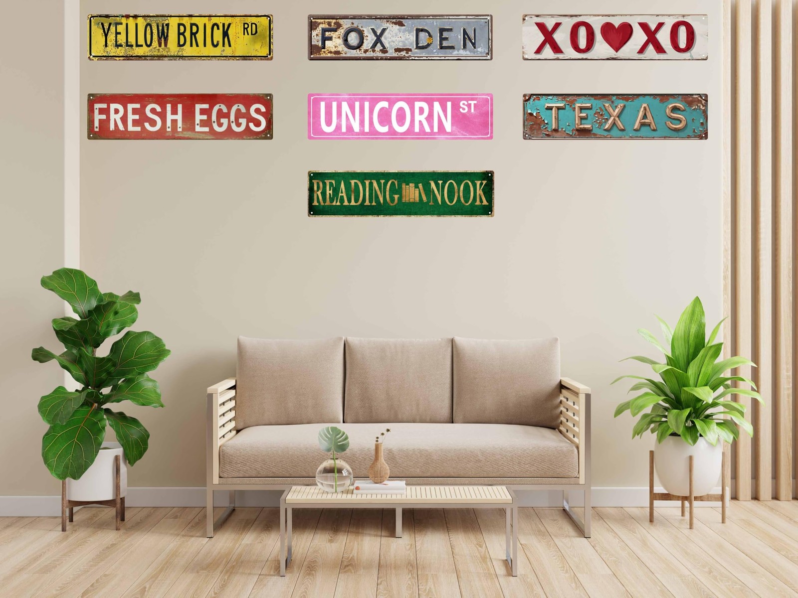 Rustic Texas Metal Tin Sign 4×16 in Vintage Wall Art with for Home Door Garde…