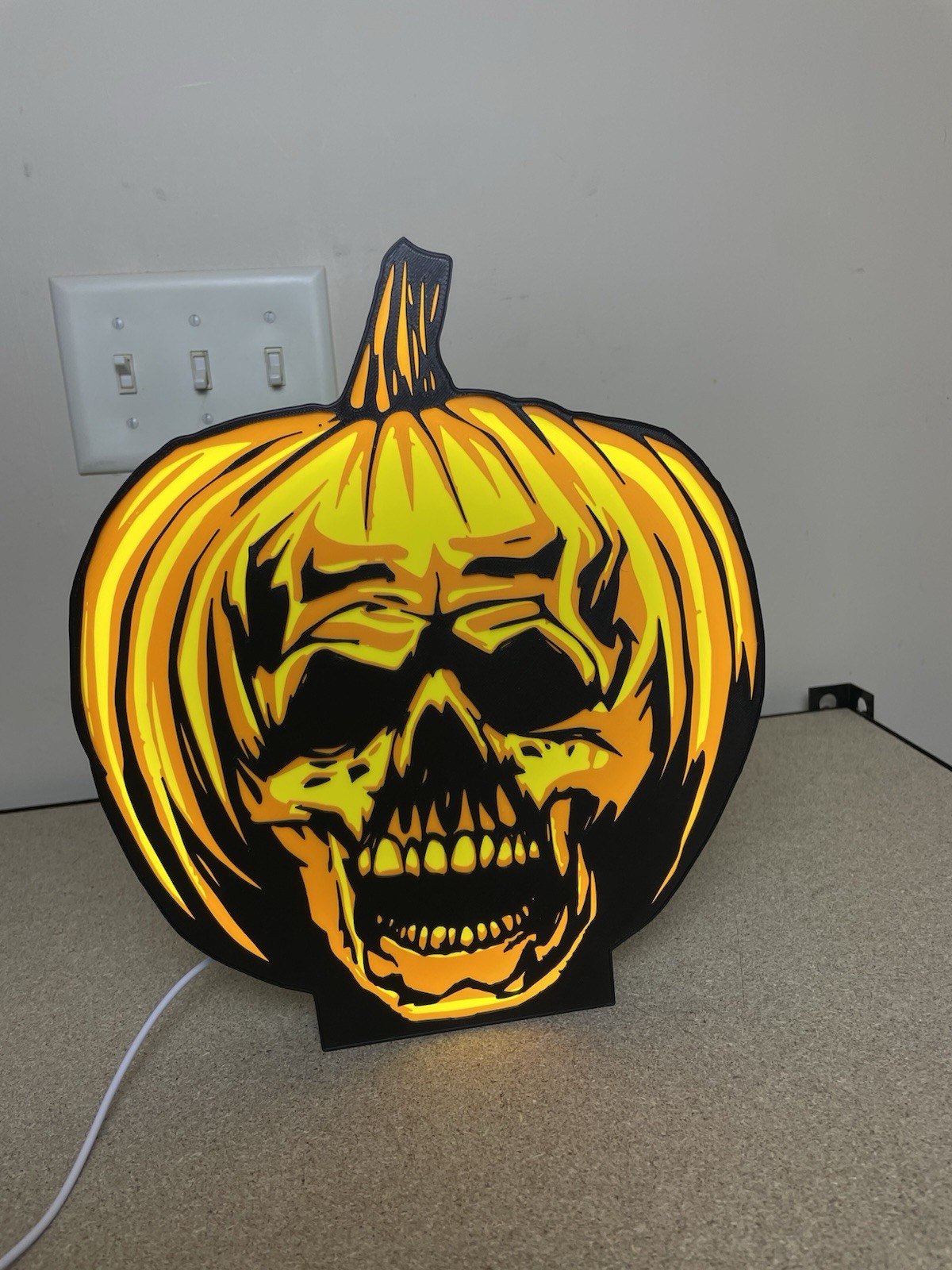 Halloween Light Box Sign