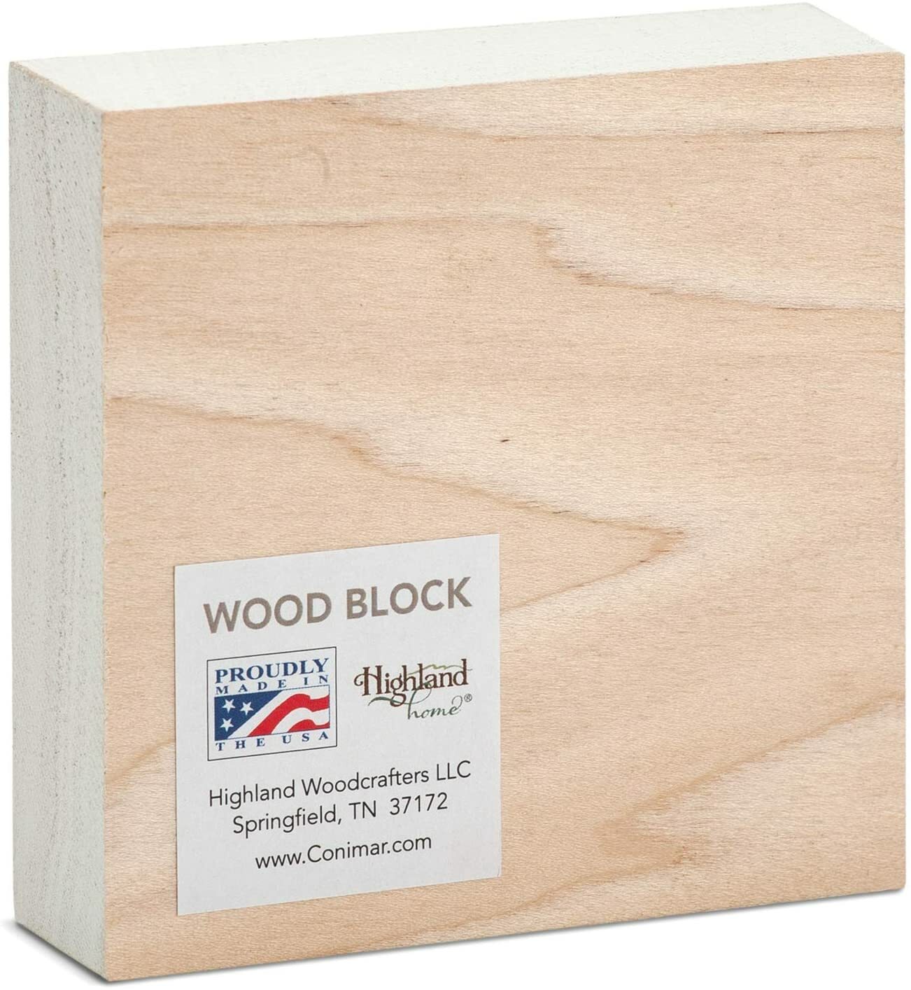 Counterart Wood Block Décor Message Find Your Bloom Sign, 3.75 inches Square