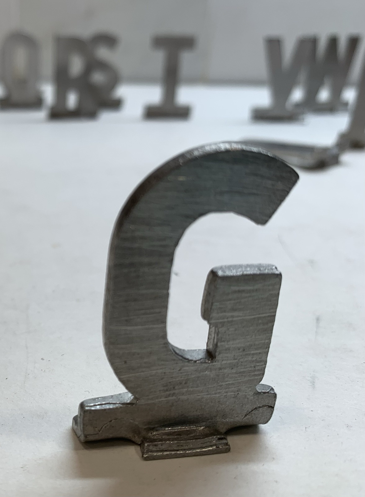 A-Z & Dun-Mor Mailbox Track Letters Aluminum Vtg You Choose Name Initials Metal