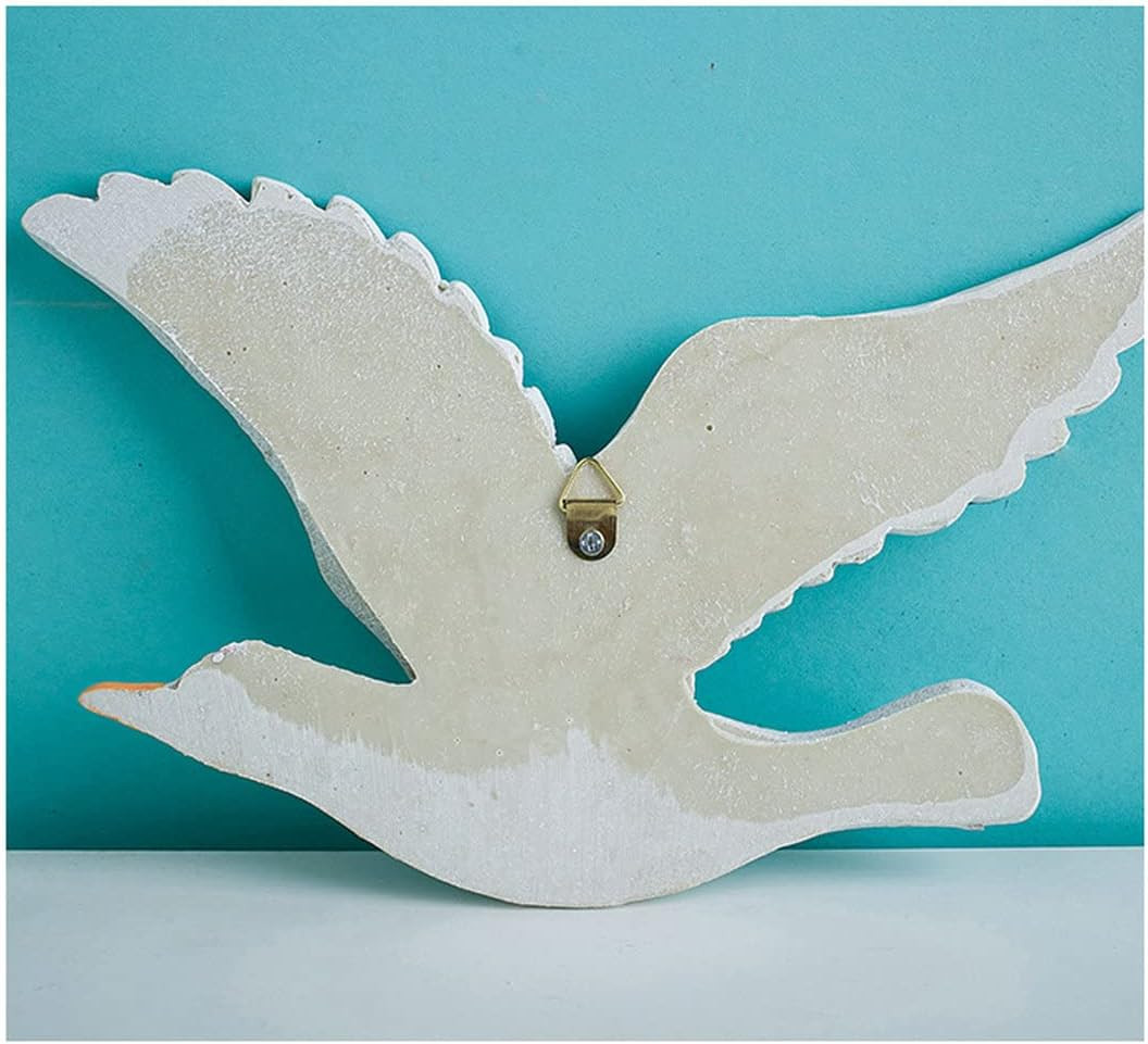 Coastal Seagulls Wall Decor-3Pcs Resin Nautical Nordic Birds Beach Relax Mediter
