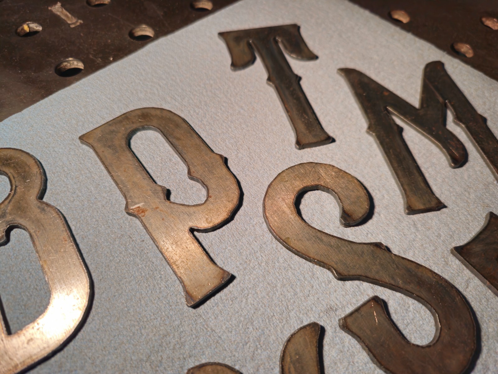 4in A-Z Metal Letters & 0-9 Numbers | 12ga Steel | Rustic Vintage | Free Ship
