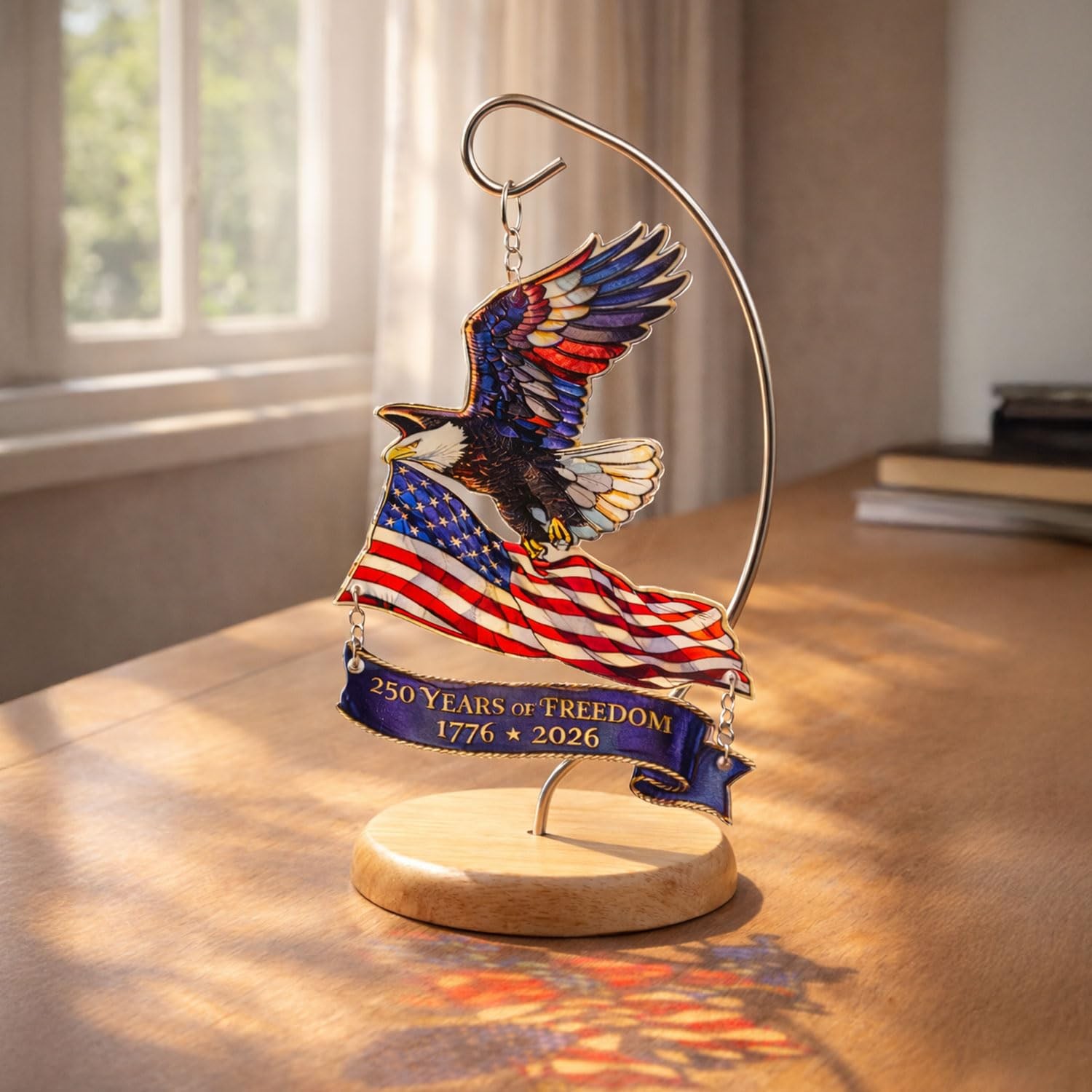 250th Anniversary USA Ornament 1776 –2026, America 250 Eagle Patriotic Tablet…