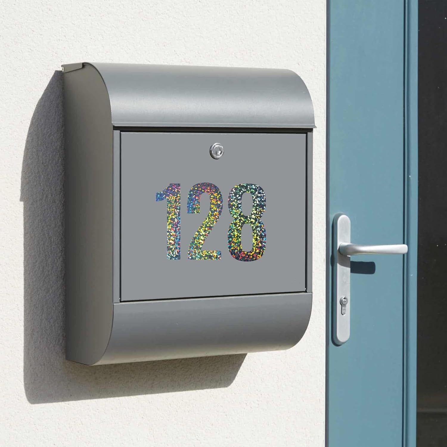 0-9 Reflective Vinyl Mailbox Numbers Stickers for Outside 60Pcs