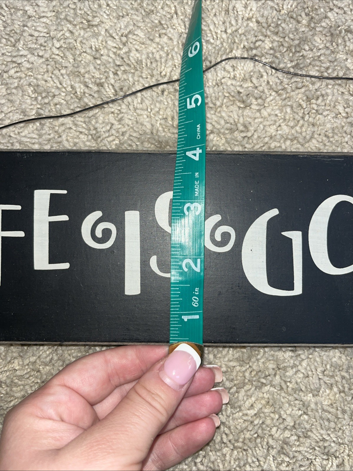 “Life Is Good” Hanging Wall Sign
