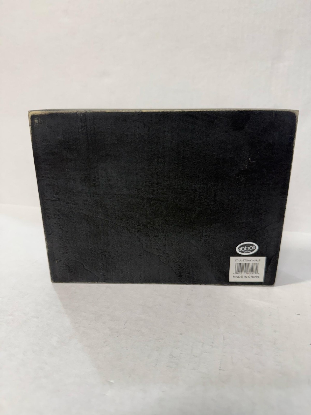 Rustic Black Wood Plaque Small Tabletop Decorative Mind Over Matter