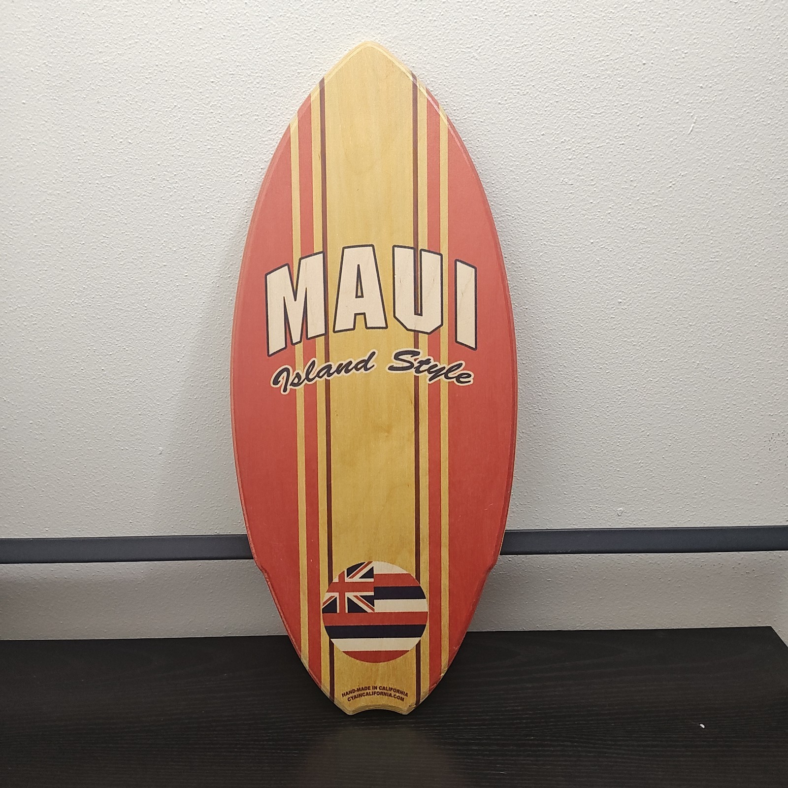 C YA MIni Surfboard 20” MAUI HAWAII Decorative Surfboard Double Sided Hand Made