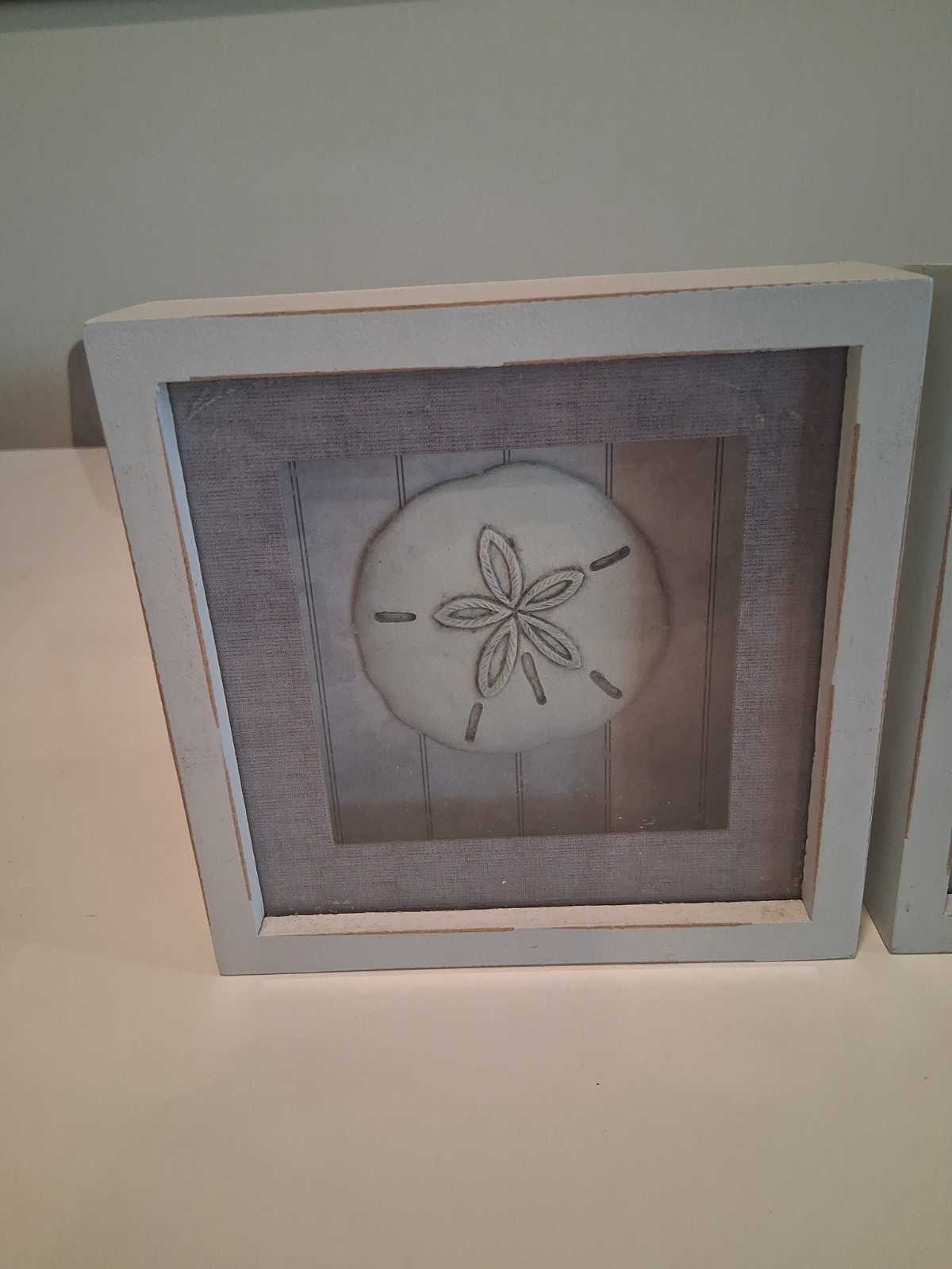 Coastal Shadow Box Wall Art 3 Pack Beach Decor Sand Dollar Scallop Starfish Set