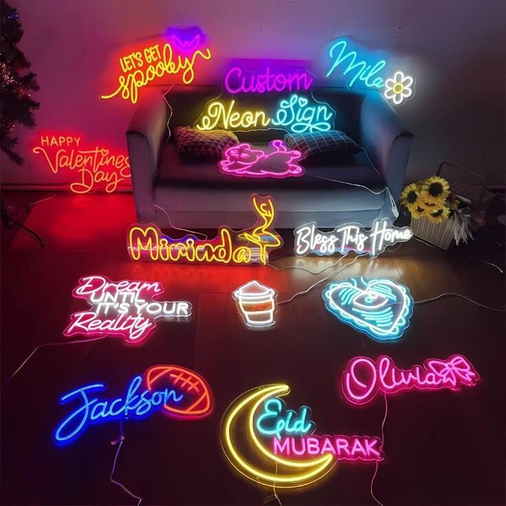 Custom Neon Display Sign – Personalized Light for Retail, Stream Setup, Lounge