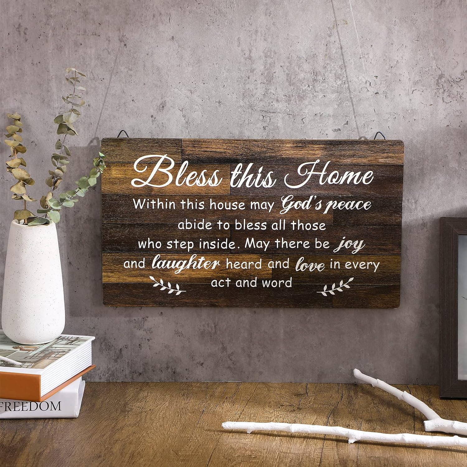 House Warming Gifts New Home Bless This Home Wall Decor House Blessing Plaque Fa