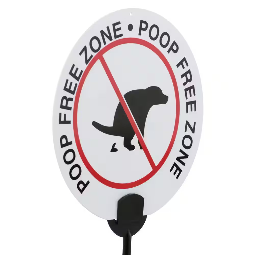 6 in. Vinyl Canine Clean Up Sign