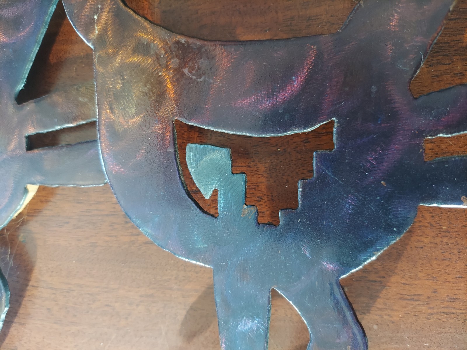 MCM Roadrunners Metal Wall Art Native American Multicolor Decor