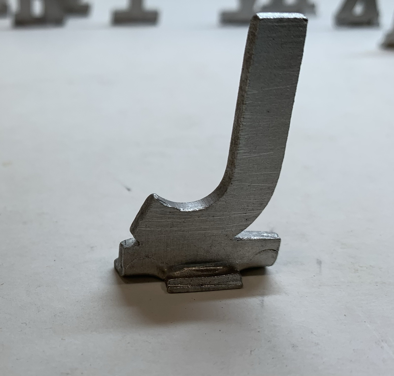 A-Z & Dun-Mor Mailbox Track Letters Aluminum Vtg You Choose Name Initials Metal
