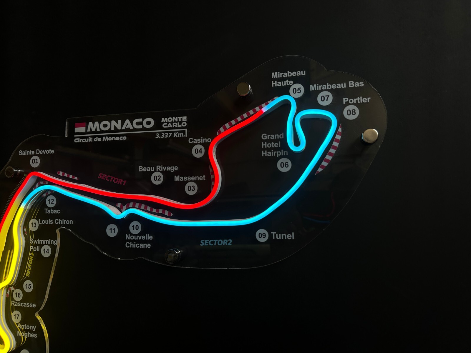 Circuit Monaco Neon Race Track | Neon Race Track | F1 Formula