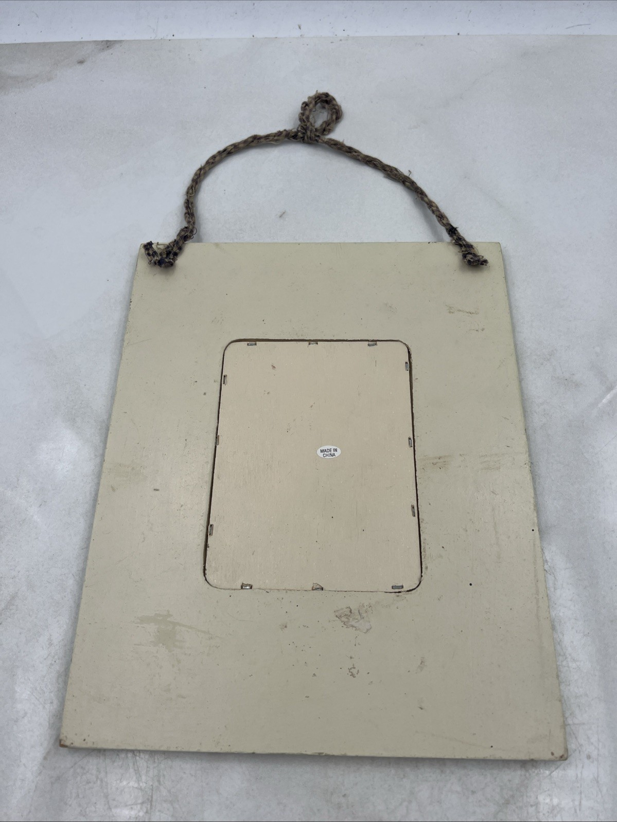 VTG Welcome Sign Hanging 10x8in Hand Painted Home Decor Rustic Farmhouse