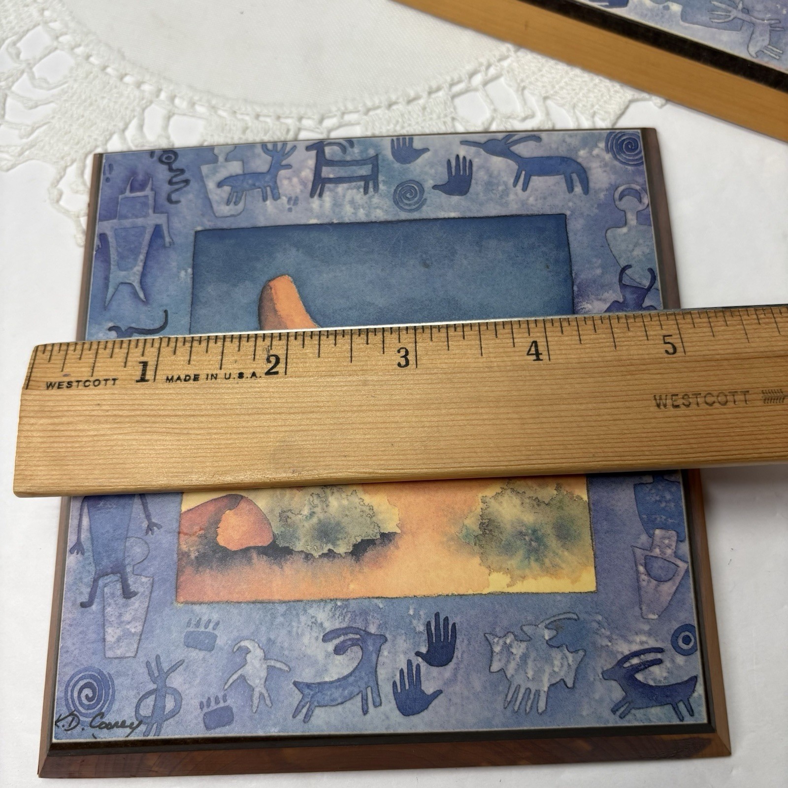 Kathy KD Cooney Pertroglyphs Rocks Wall Plaques Southwest Scenes