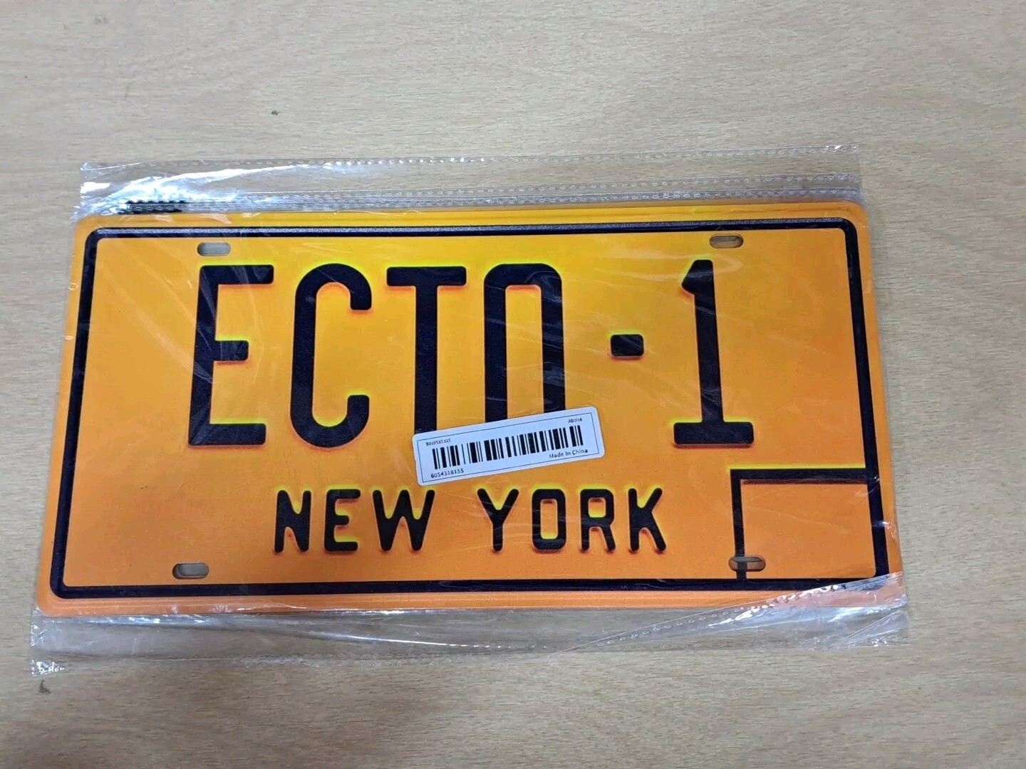 ECTO-1 Ghostbusters Replica New York License Plate Tin Sign Garage Man Cave XZ