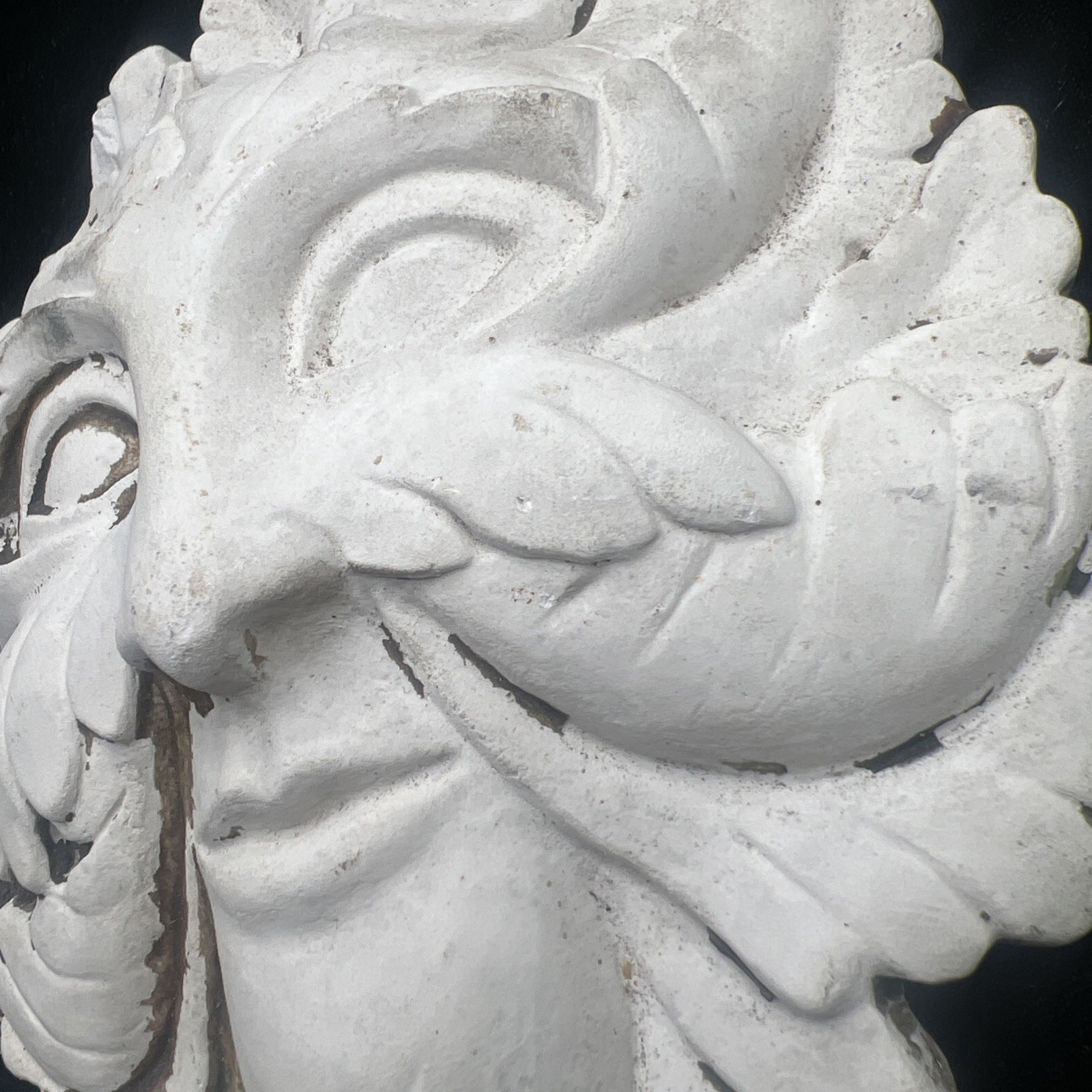 Green man wall plaque leaf face gothic tree man face Garden Art