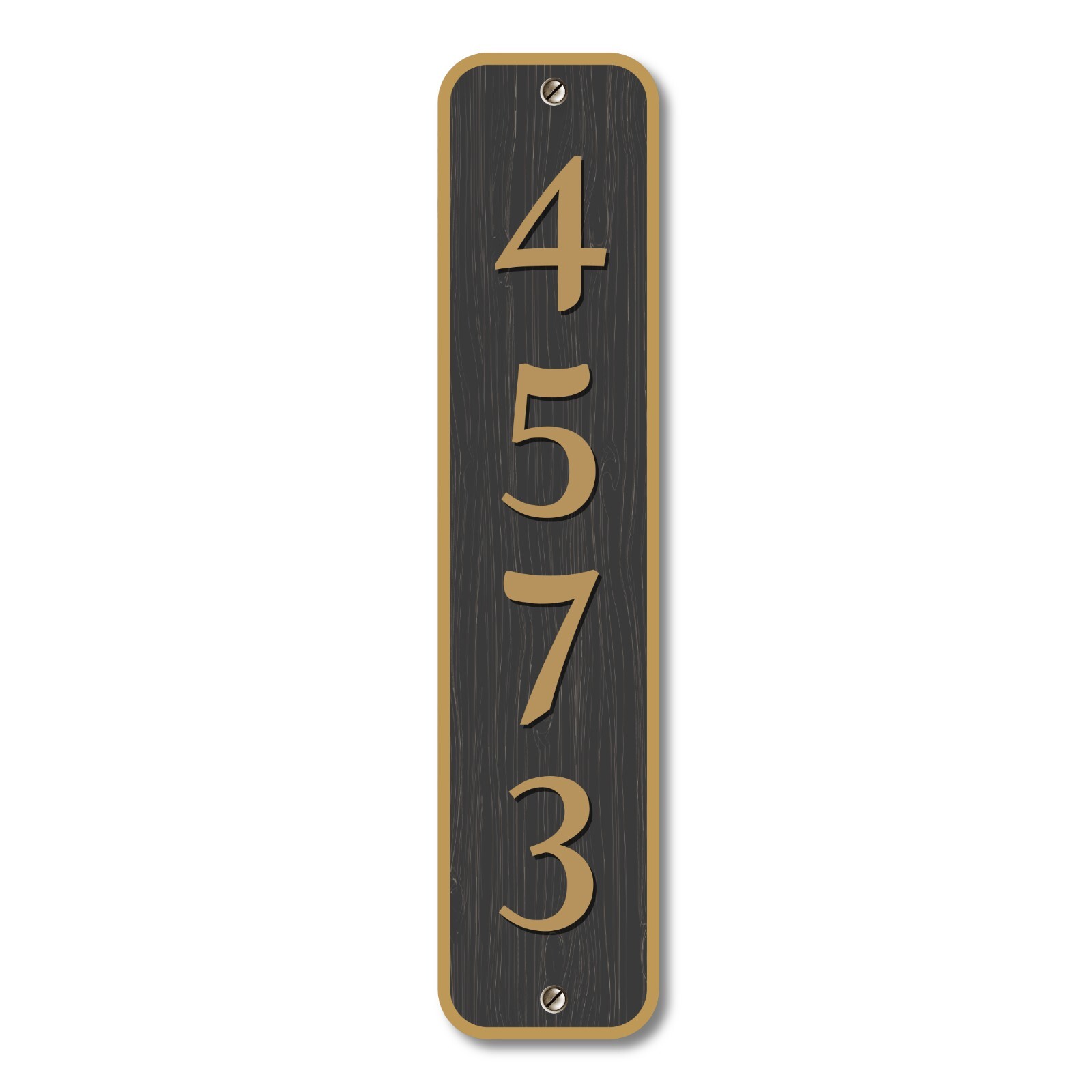 Personalized Home Address Sign Aluminum 12″x3″ Custom House Number Plaque