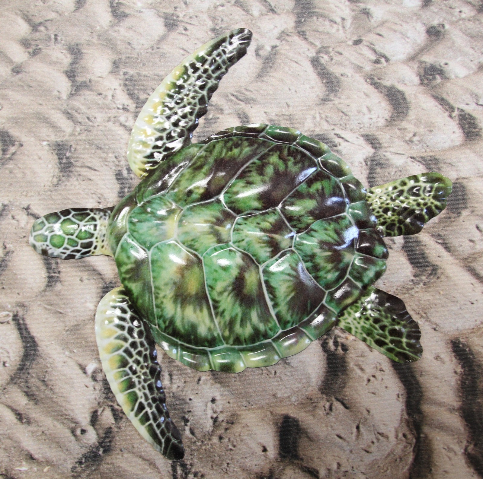 1-Wall Hanging,REALISTIC GREEN SEA TURTLE,Coastal Home Decor,All Occasion Gifts
