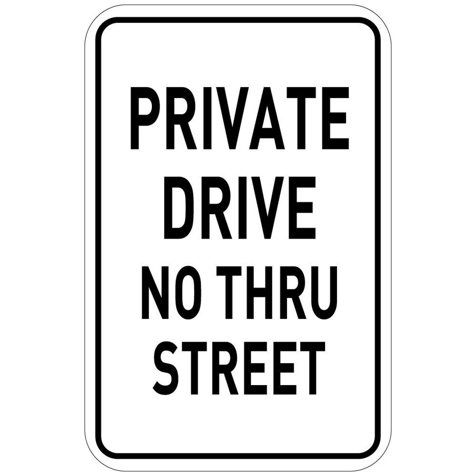Private Drive Sign Aluminum Sign 8×12 Funny No Trespassing Metal Street