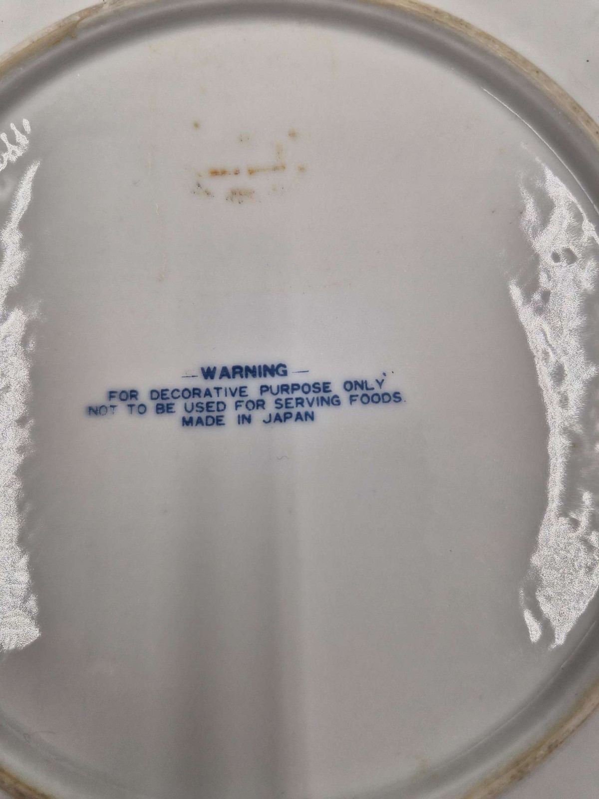 Humorous Fishing Pox Warning Decorative Plate Adult Novelty Gag Gift Virus Used