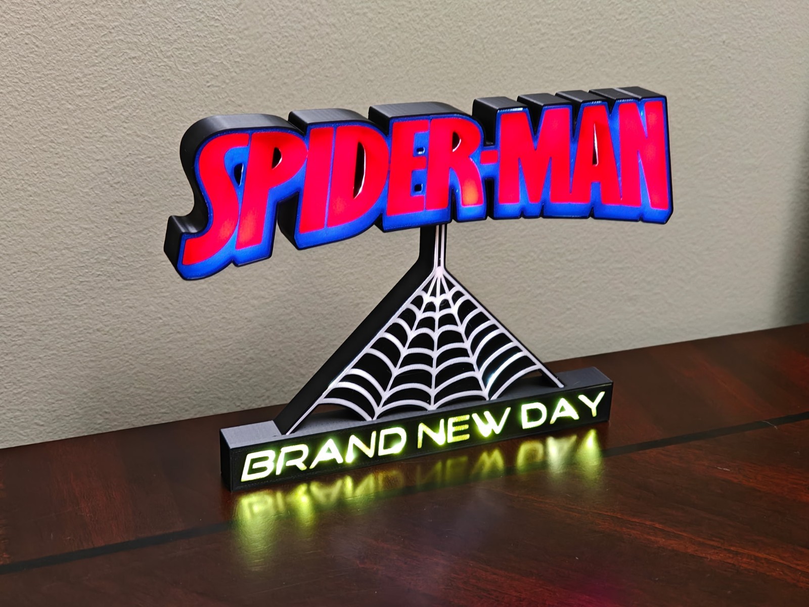 Spider-Man LED Decoration – Marvel light-up wall sign – Brand New Day Desk Lamp