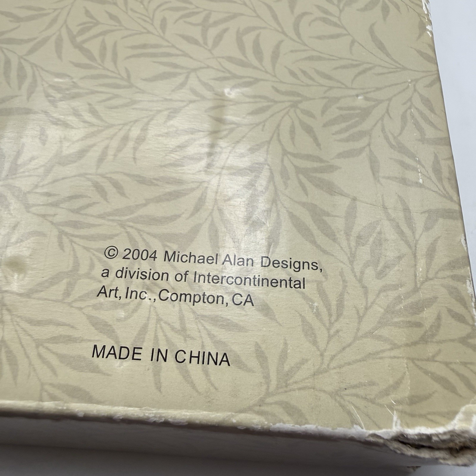 Vtg Mirror Medium Silver Tone Flowers Michael Alan designs floral bouquet 2004