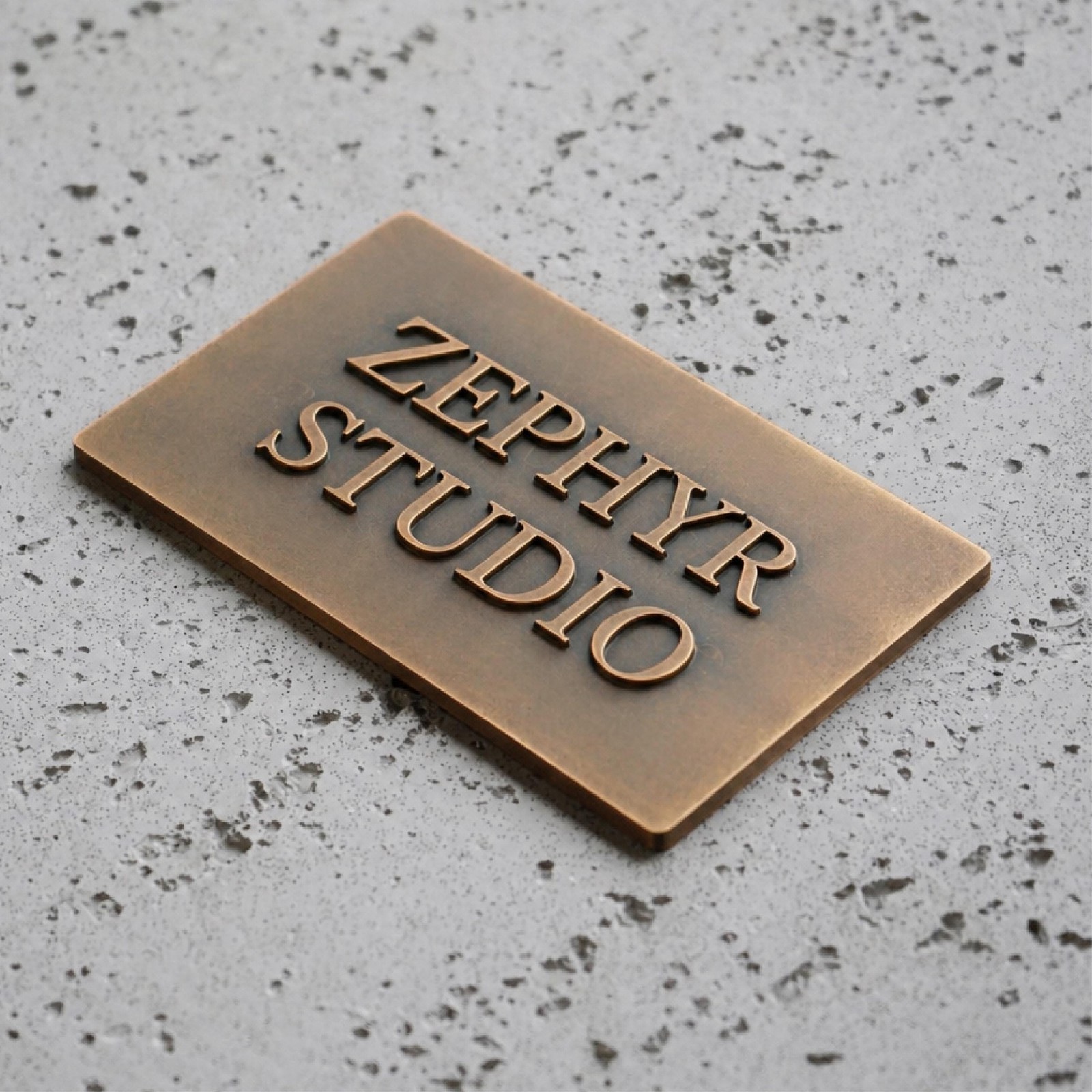 Custom Solid Brass Plaque | Personalized Metal Sign | Address House Number |