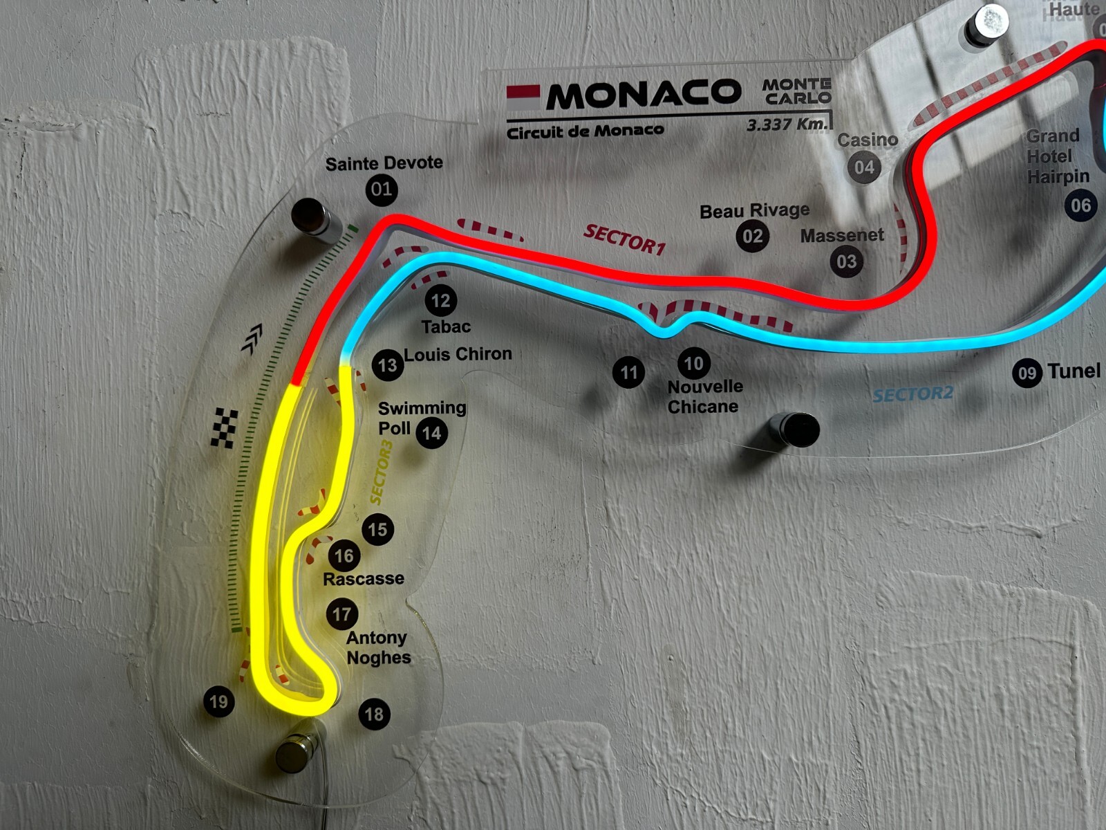 Circuit Monaco Neon Race Track | Neon Race Track | F1 Formula