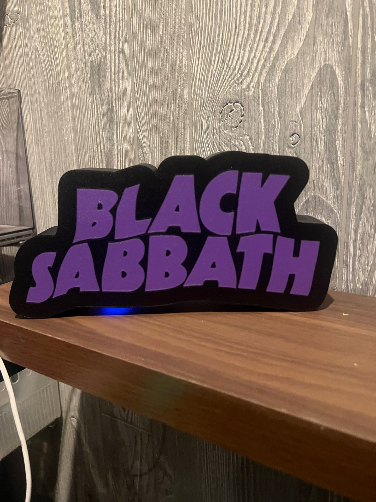 Black Sabbath LED Sign – 5V Dimmable Light – Rock Band Decor – 9 X 6