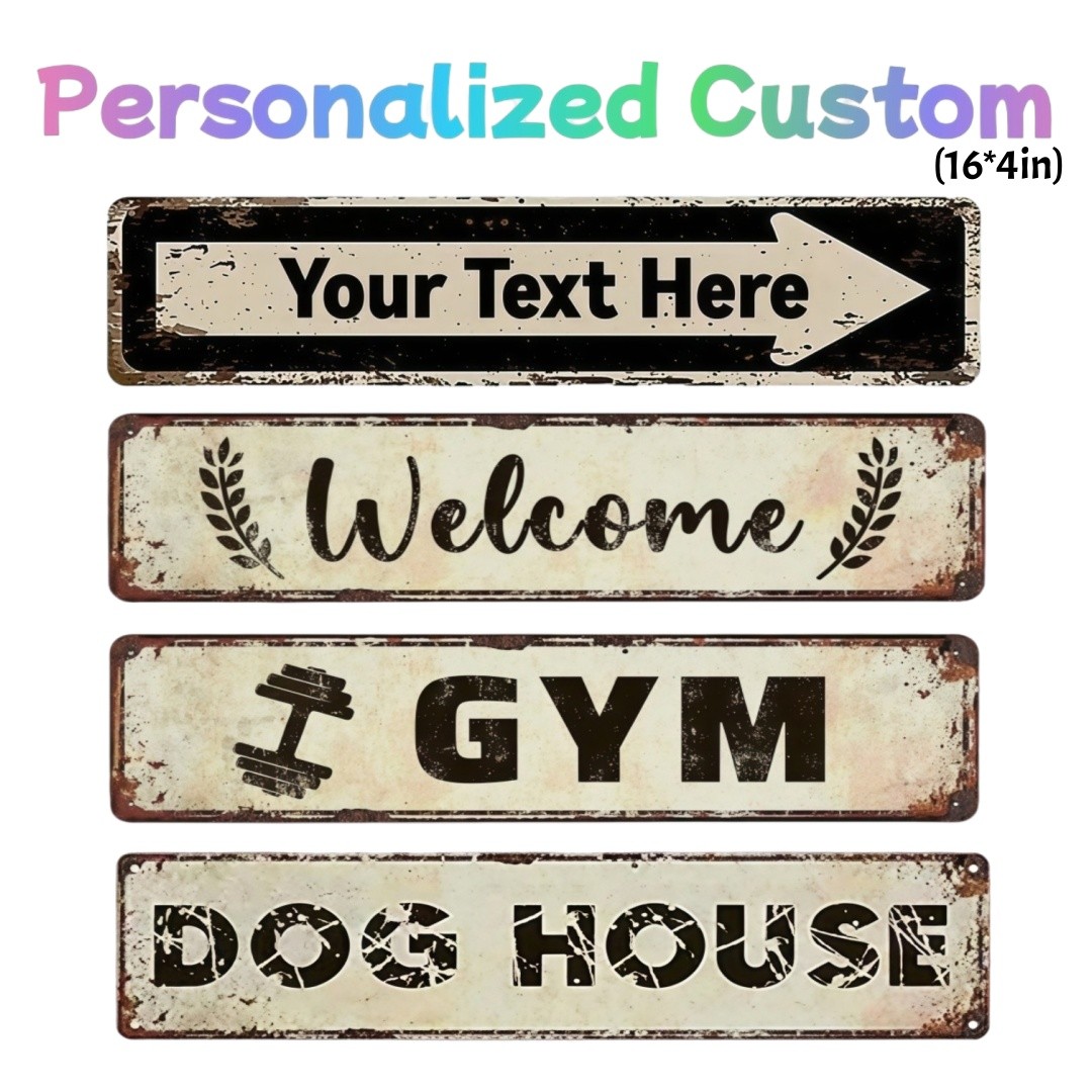 Custom Aluminum Sign UV Printed Any Text, Logo, or Photo – Indoor/Outdoor