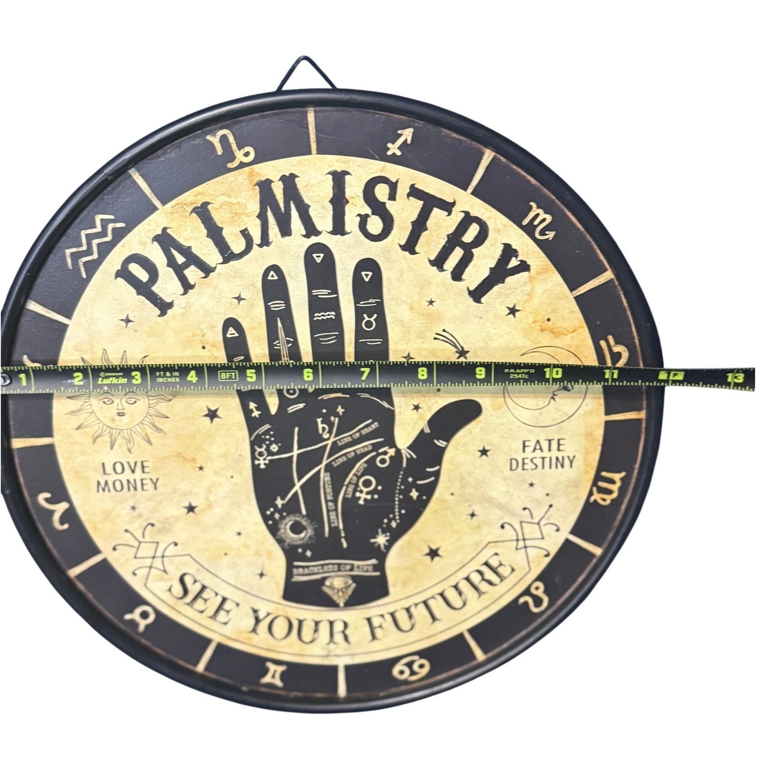 Psychic Medium Palmistry Tin Art See Your Future Decorative 12″ Wall Art