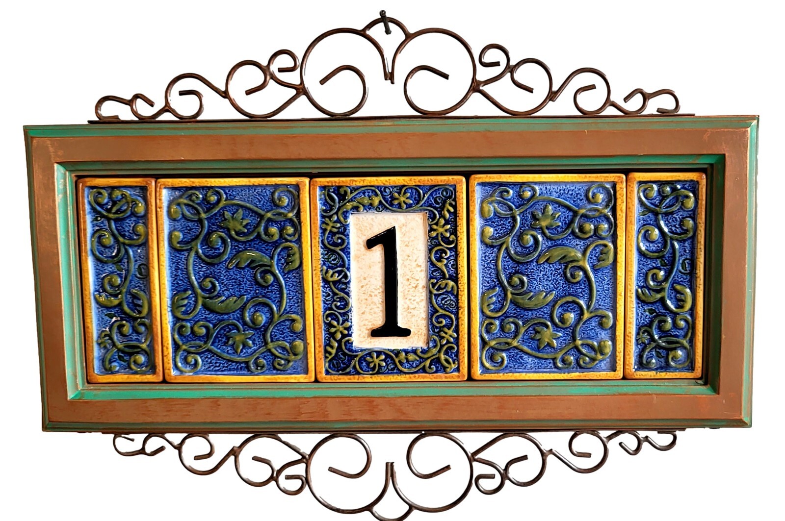 Grasslands Road Decorative Address House Numbers Tiles Magnetic Ceramic Plaques