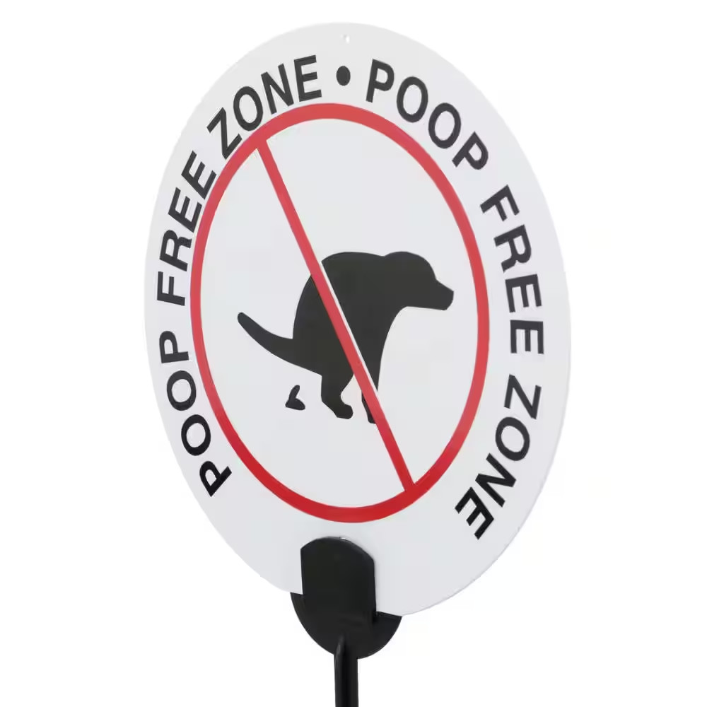 6 in. Vinyl Canine Clean Up Sign