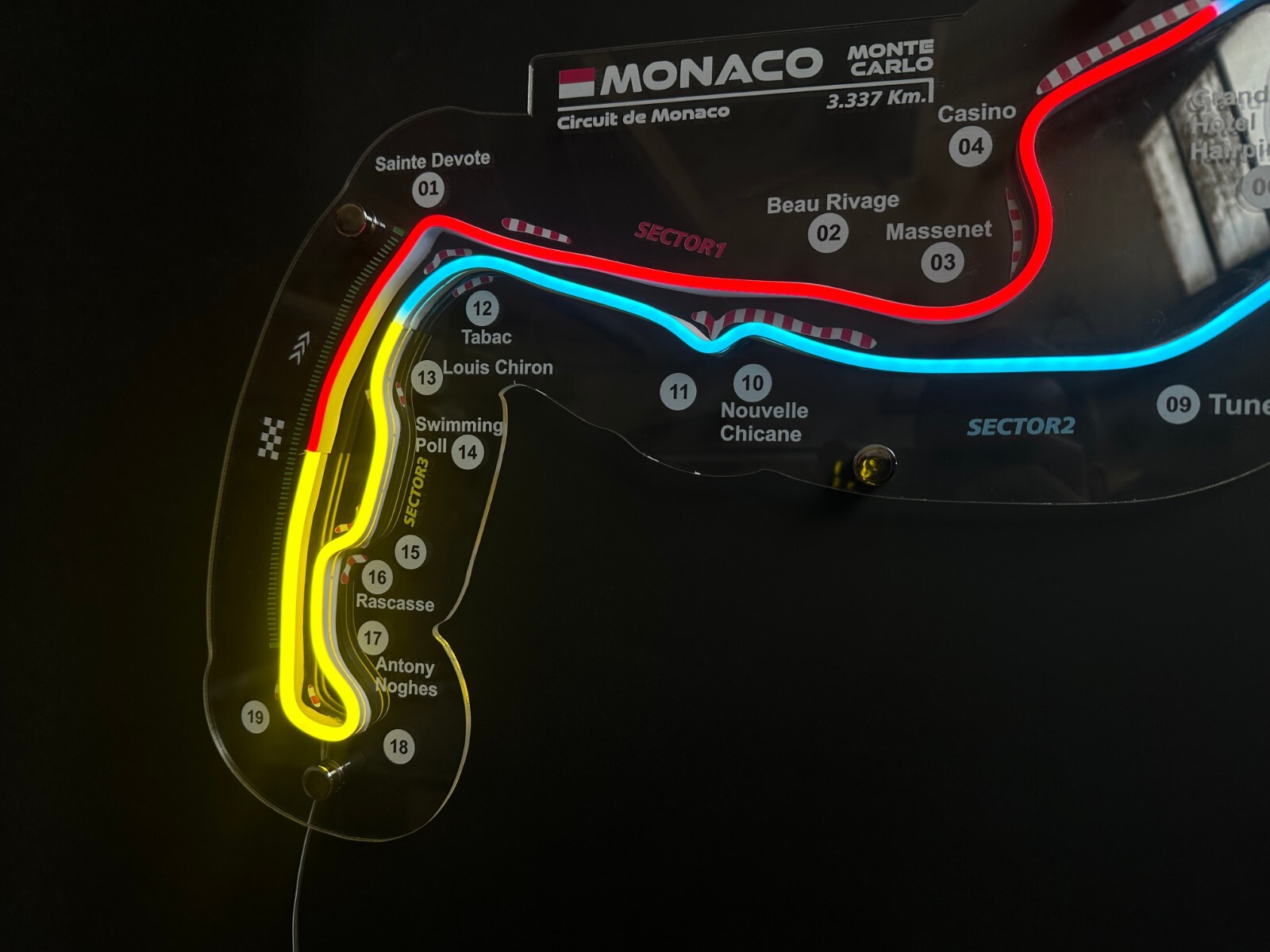 Circuit Monaco Neon Race Track | Neon Race Track | F1 Formula