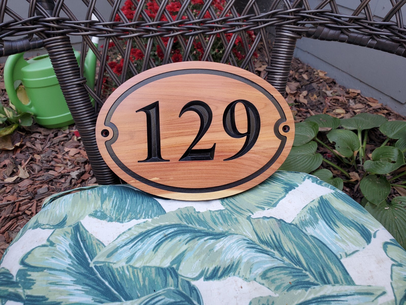 Custom House Sign Street Address Number Plaque Outdoor Wood Personalized Home