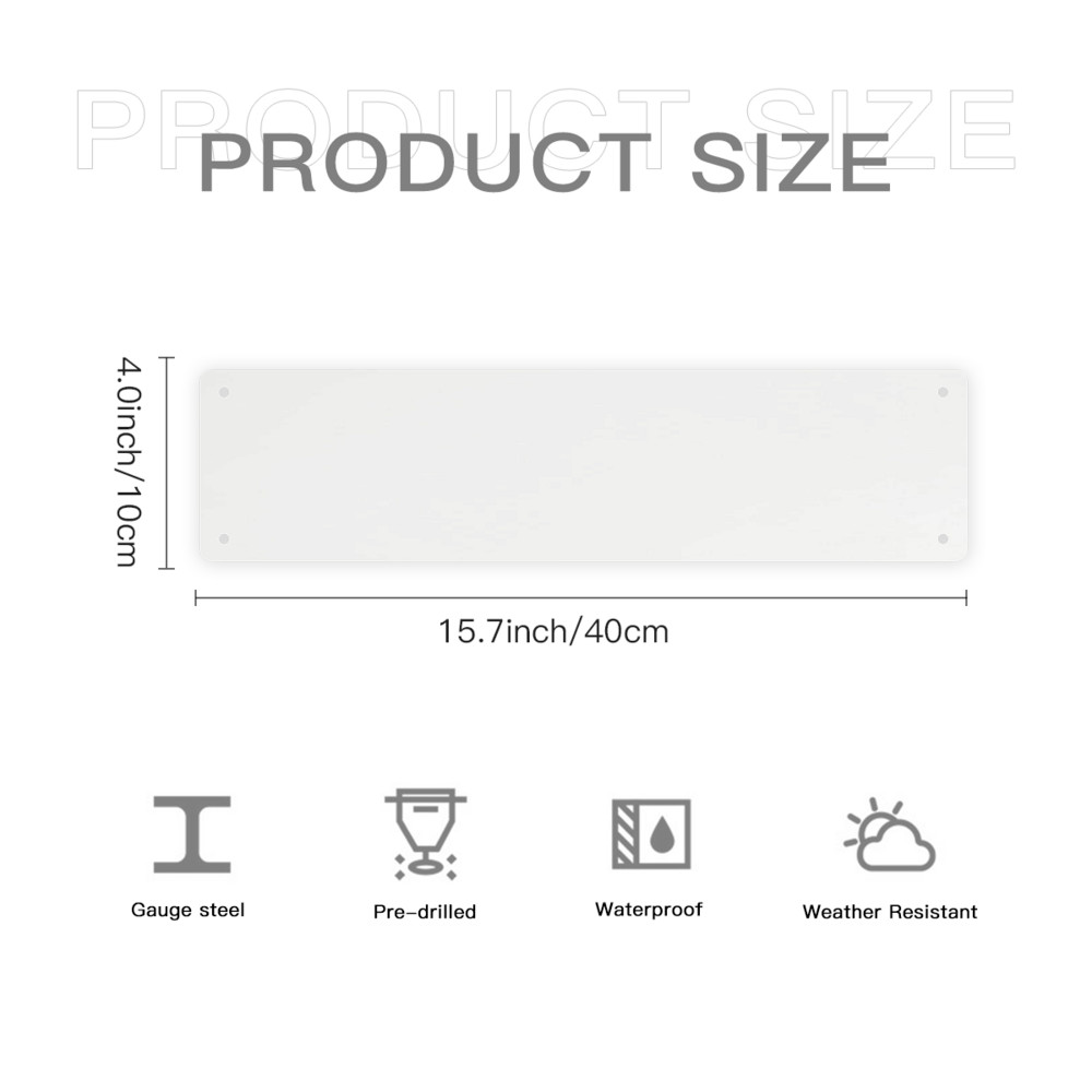 Custom Aluminum Sign UV Printed Any Text, Logo, or Photo – Indoor/Outdoor