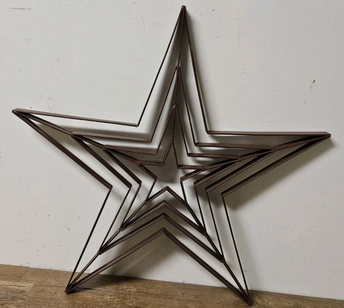 5 Point Star Metal Art Wall Decor 18″ x 17″