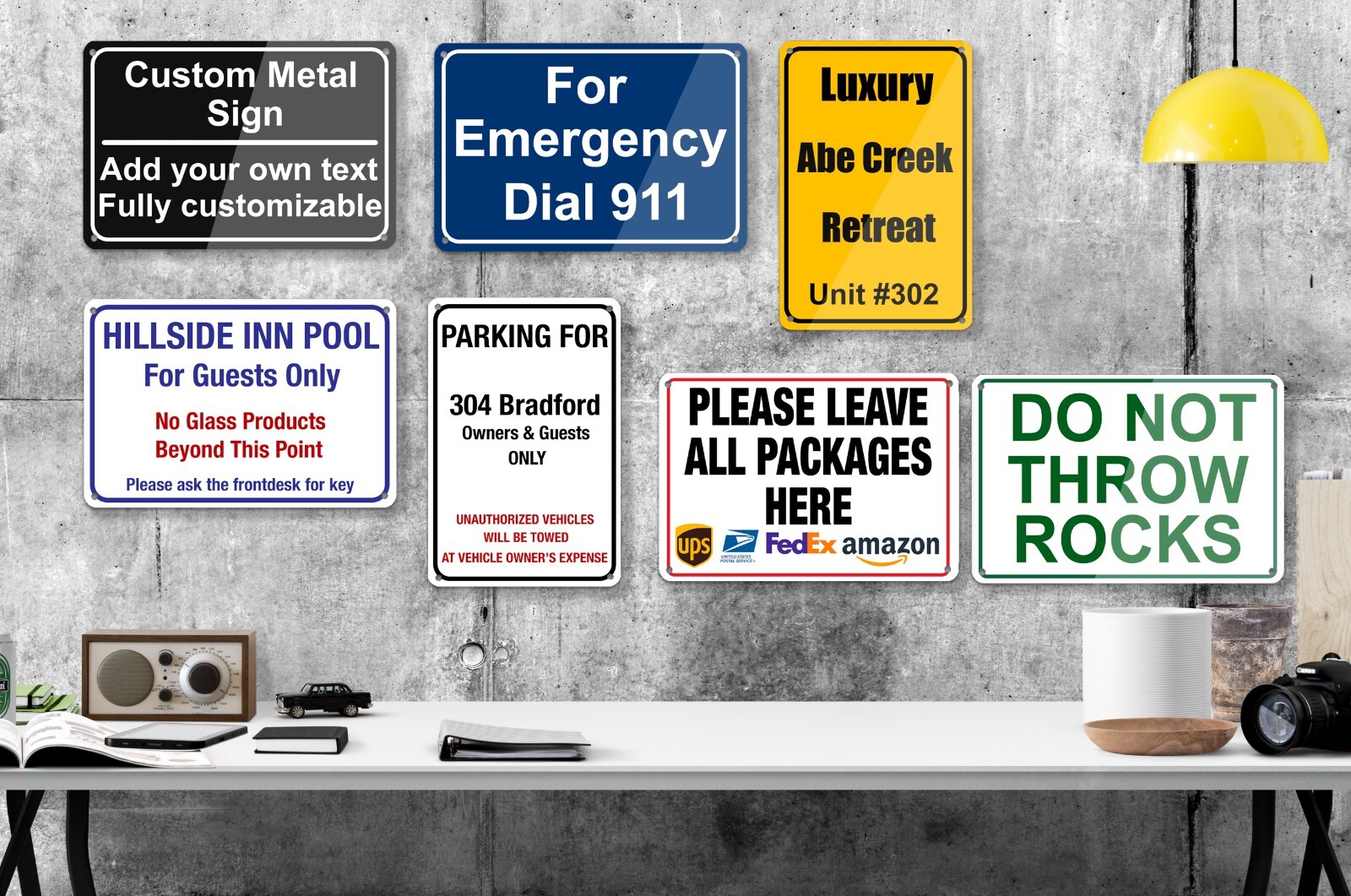 Personalized Custom Metal Tinplate Sign Decor for Outdoor，Indoor, Home ，Yard