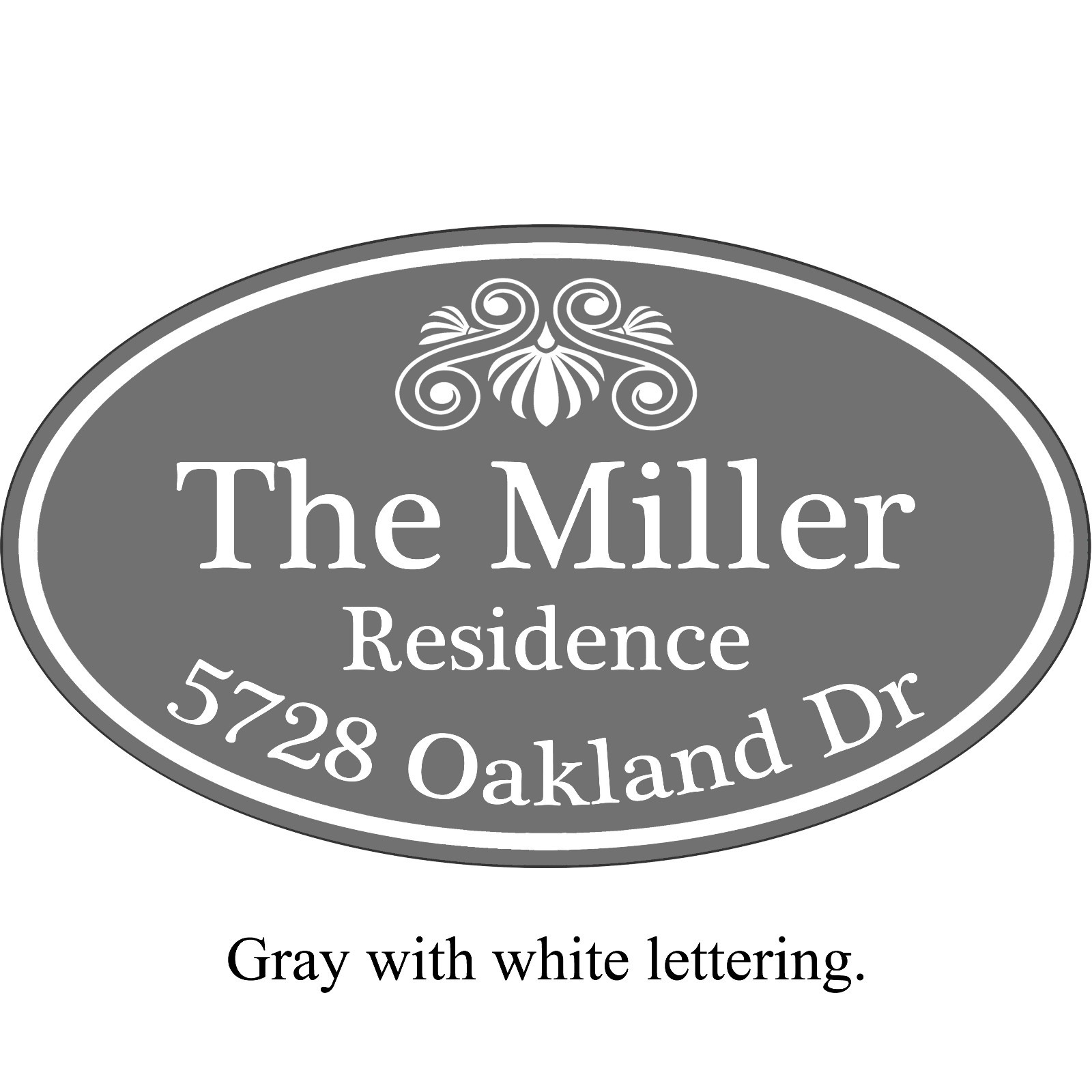 Personalized House Address Decorative Custom Plaque 12″ x 7″ Aluminum Sign