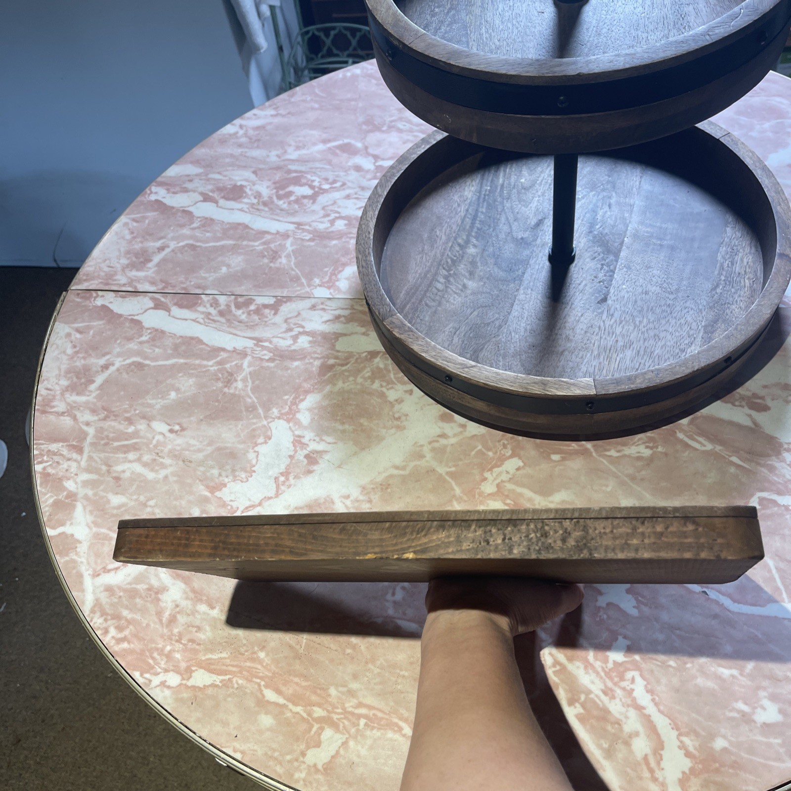 Vintage Rustic Tin Handmade Punch Welcome Sign