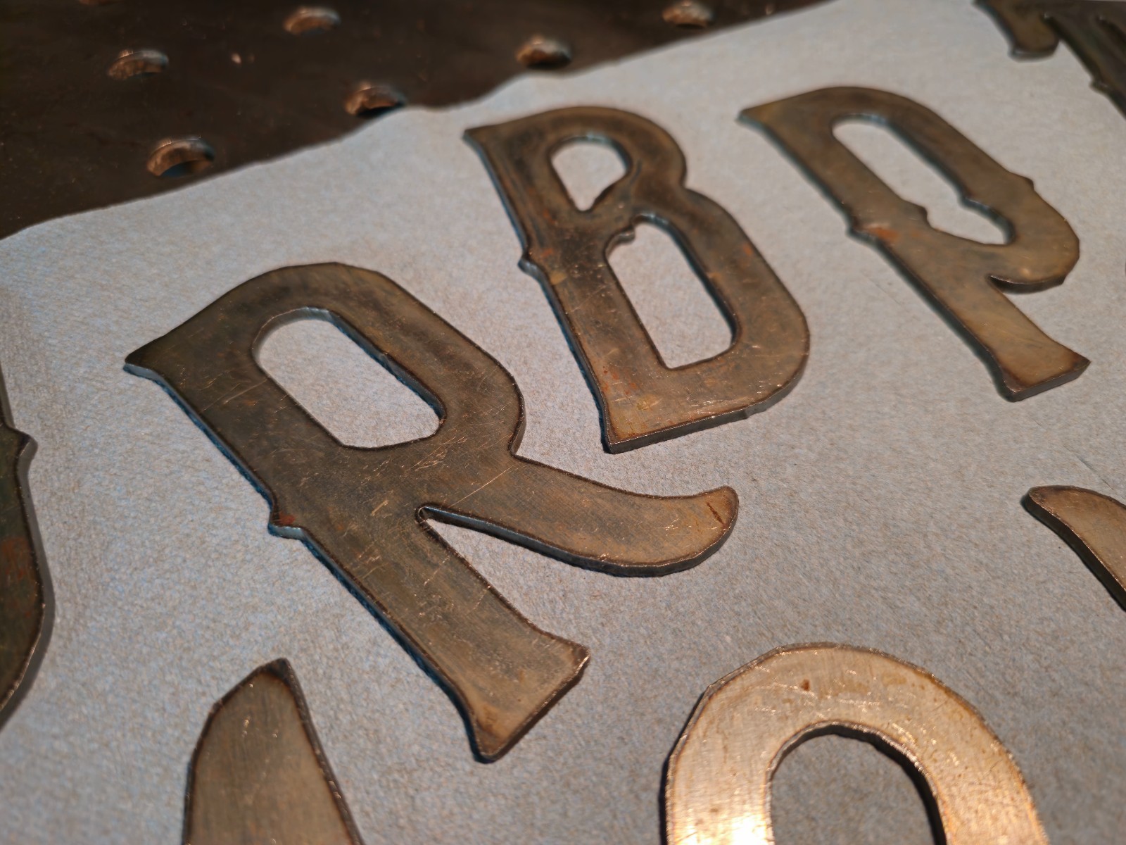 4in A-Z Metal Letters & 0-9 Numbers | 12ga Steel | Rustic Vintage | Free Ship