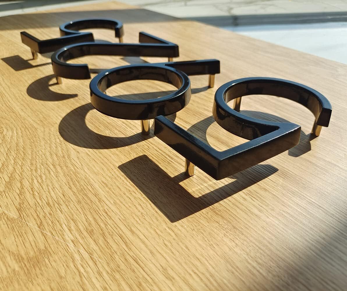 House Number for Outdoor, Mailboxes Number, Address Sign Metal Exterior Decor