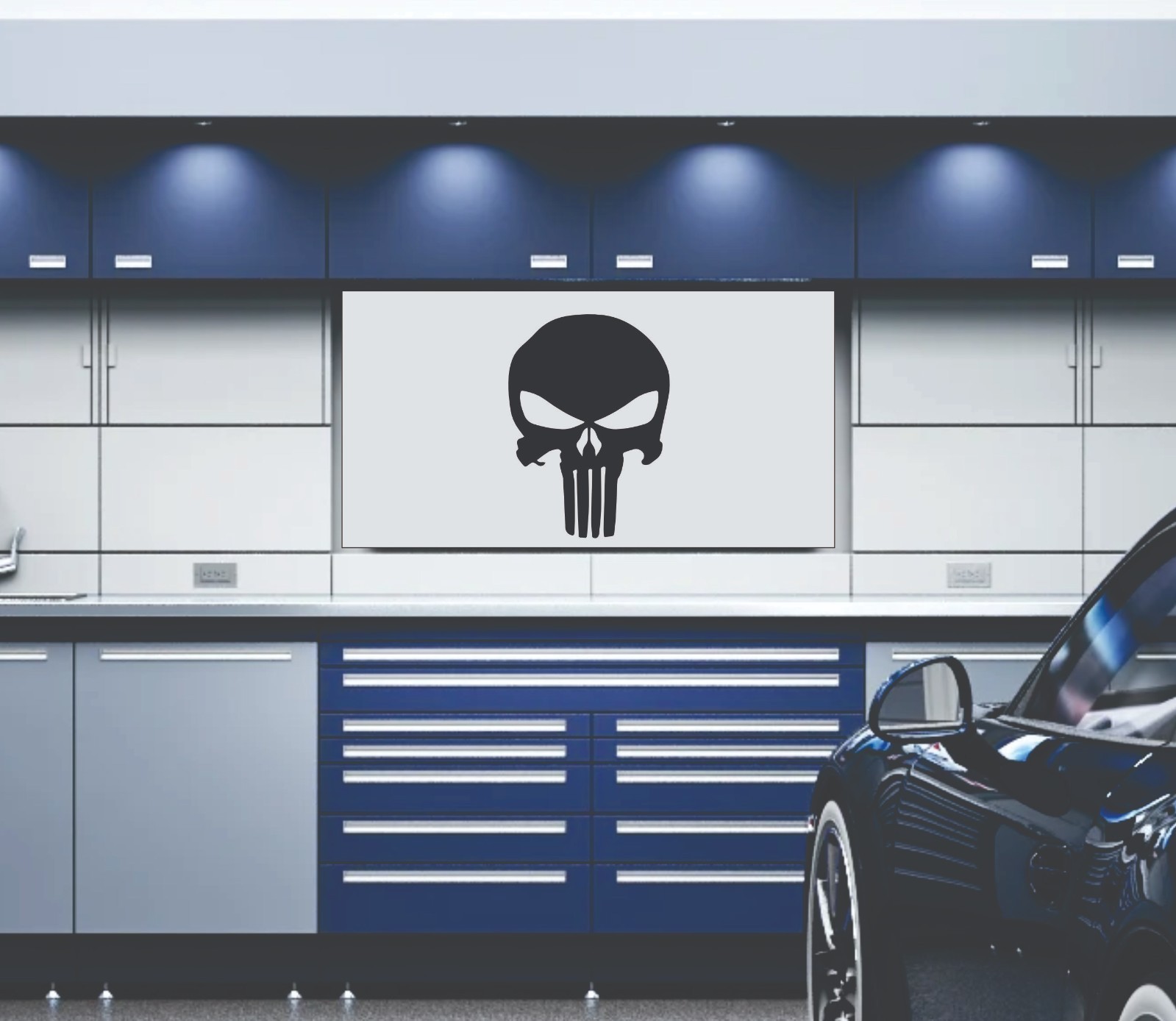 PUNISHER ** Metal Sign ** Skull, Metal Plate, Metal Decal, Small