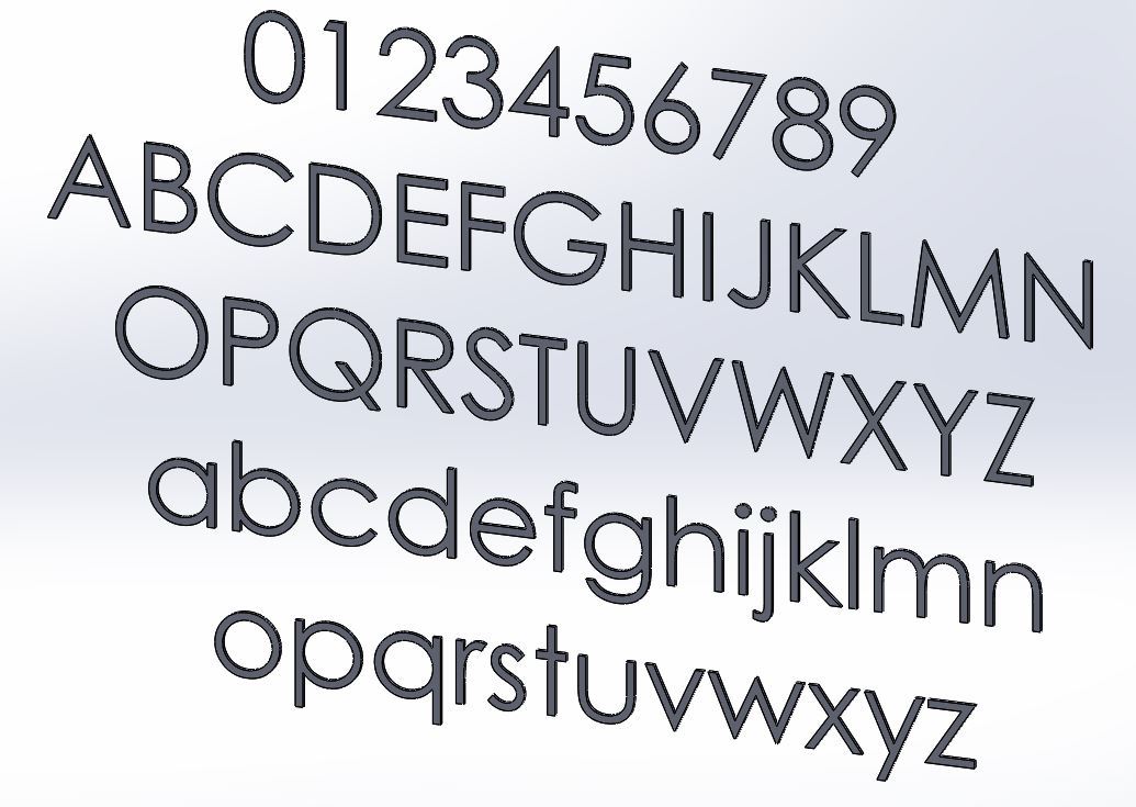 6 inch Modern House Numbers, Plastic address number, Letters, color choices