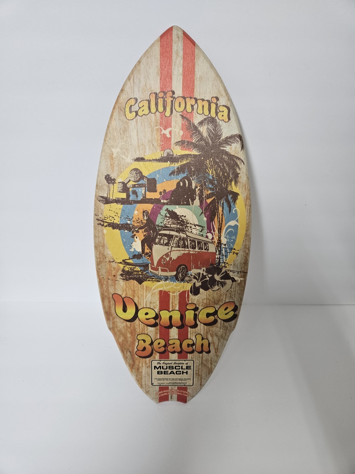 CYA In California Vintage Hand-Made Venice Beach Mini Surfboard 20″ Souvenir